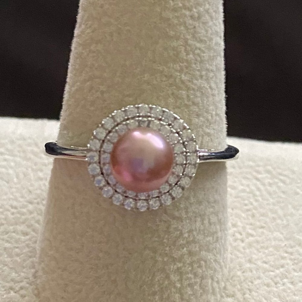 Vantel Pearls Made You Look Ring - Blush Pink